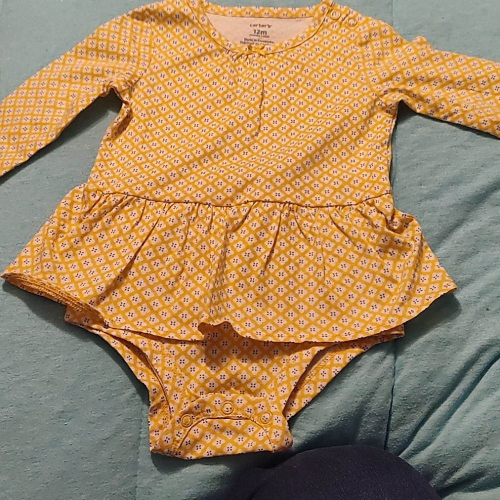 NWOT Super cute spring onesie with built in skirt - Picture 1 of 4
